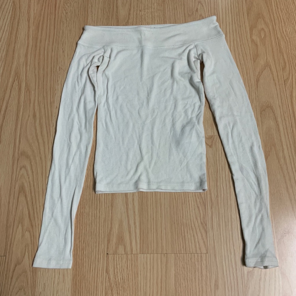 Hollister off the shoulder white top